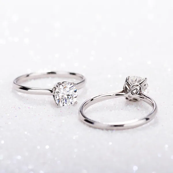 Cushion Hearts & Arrows Signature Solitaire Engagement Ring