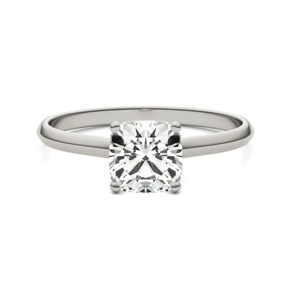 Cushion Hearts & Arrows Signature Solitaire Engagement Ring