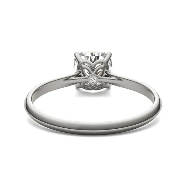 Cushion Hearts & Arrows Signature Solitaire Engagement Ring