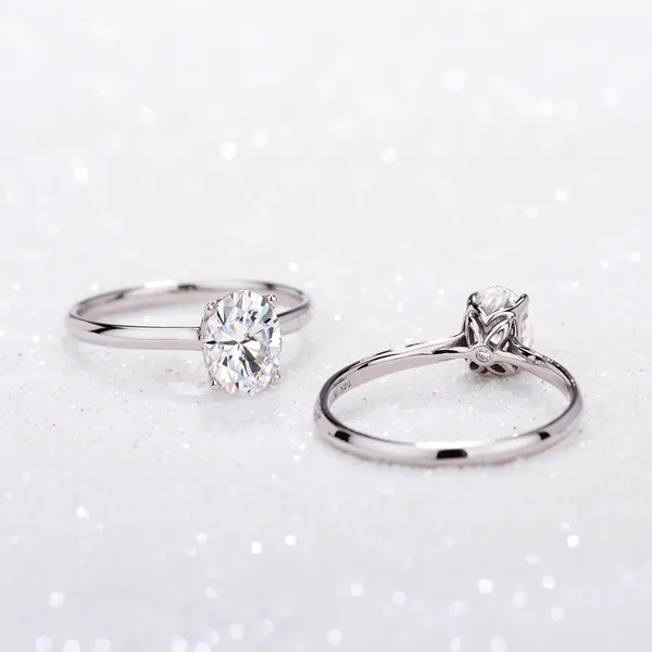 Oval Signature Solitaire Engagement Ring