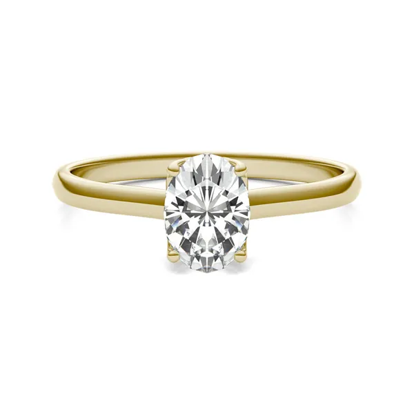 Oval Signature Solitaire Engagement Ring