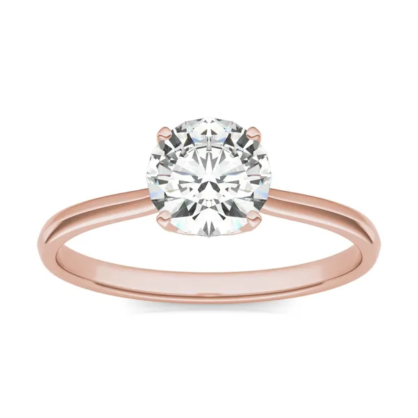 Round Hearts & Arrows Signature Solitaire Engagement Ring