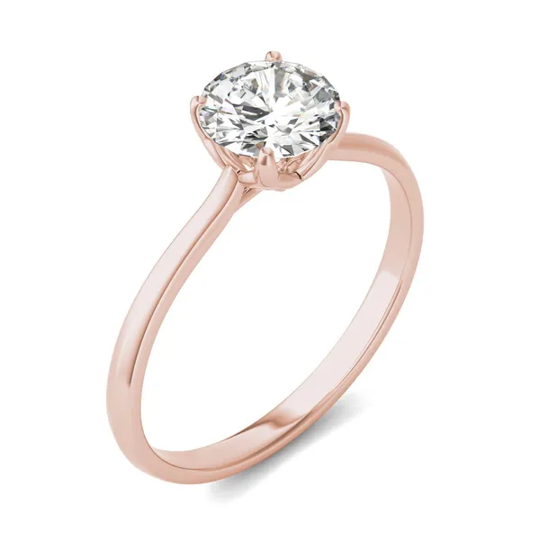 Round Hearts & Arrows Signature Solitaire Engagement Ring
