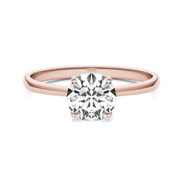 Round Hearts & Arrows Signature Solitaire Engagement Ring