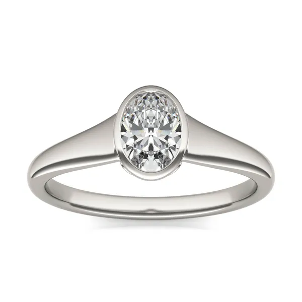 Oval Signature Bezel Solitaire