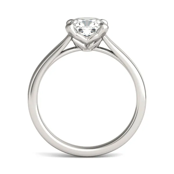 Cushion Hearts & Arrows Wide Shank Signature Solitaire