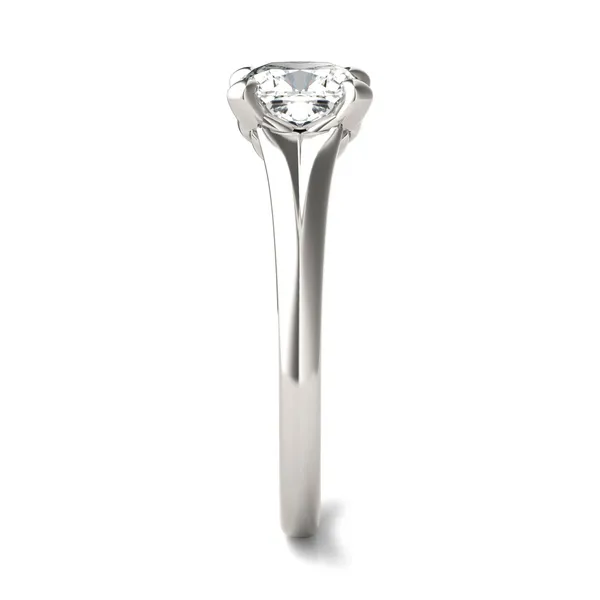 Cushion Hearts & Arrows Wide Shank Signature Solitaire