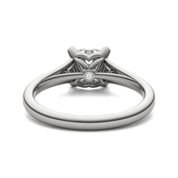 Cushion Hearts & Arrows Wide Shank Signature Solitaire
