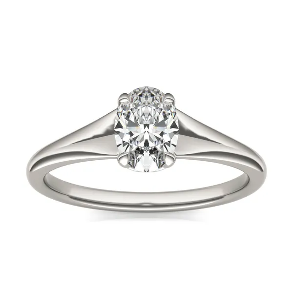 Oval Wide Shank Signature Solitaire