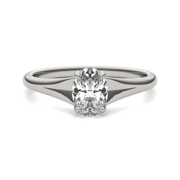 Oval Wide Shank Signature Solitaire
