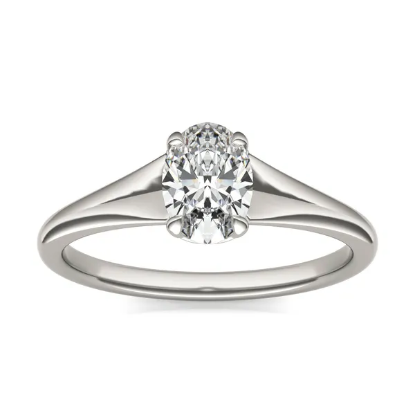 Oval Wide Shank Signature Solitaire