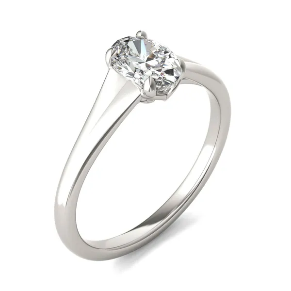 Oval Wide Shank Signature Solitaire