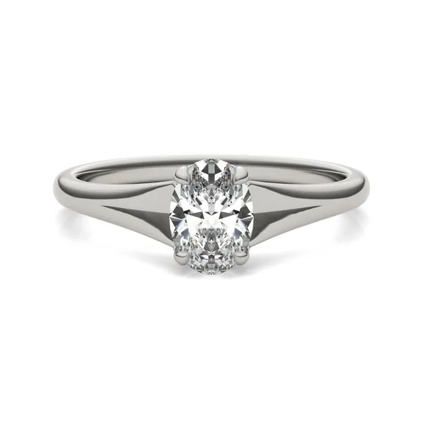 Oval Wide Shank Signature Solitaire