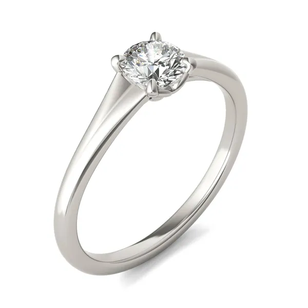 Round Brilliant Wide Shank Signature Solitaire