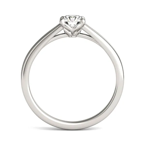 Round Brilliant Wide Shank Signature Solitaire