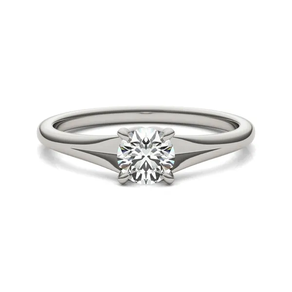 Round Brilliant Wide Shank Signature Solitaire