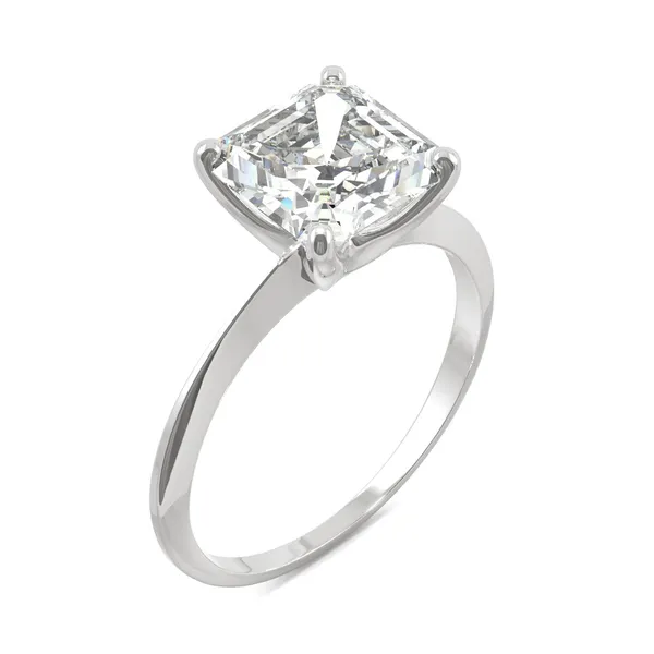 Asscher Timeless Solitaire Engagement Ring