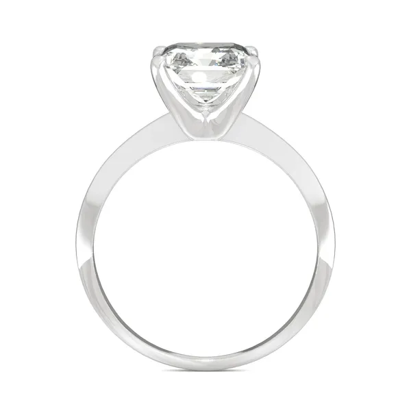 Asscher Timeless Solitaire Engagement Ring