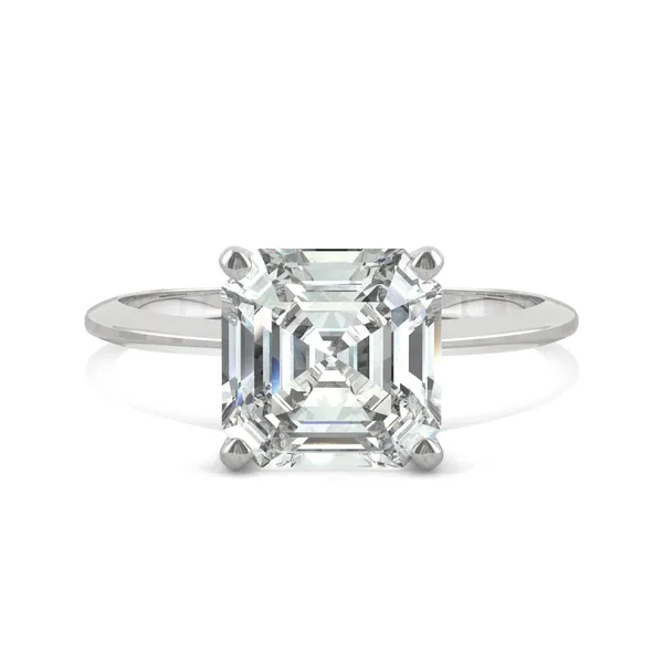 Asscher Timeless Solitaire Engagement Ring