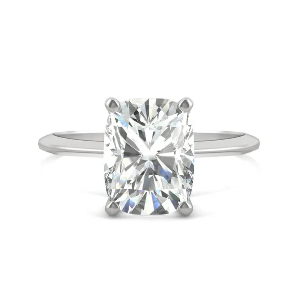 Elongated Cushion Timeless Solitaire Engagement Ring