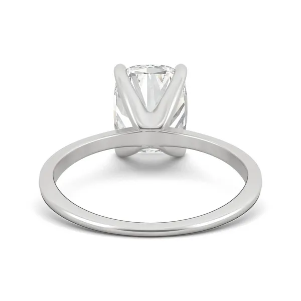 Elongated Cushion Timeless Solitaire Engagement Ring