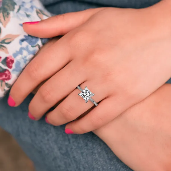 Princess Timeless Solitaire Engagement Ring