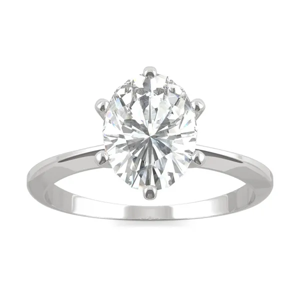 Oval Six-Prong Timeless Solitaire Engagement Ring