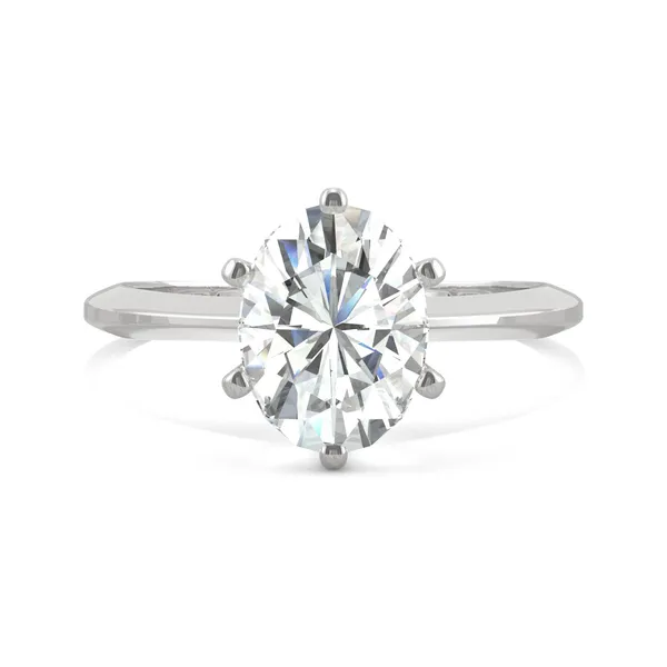 Oval Six-Prong Timeless Solitaire Engagement Ring