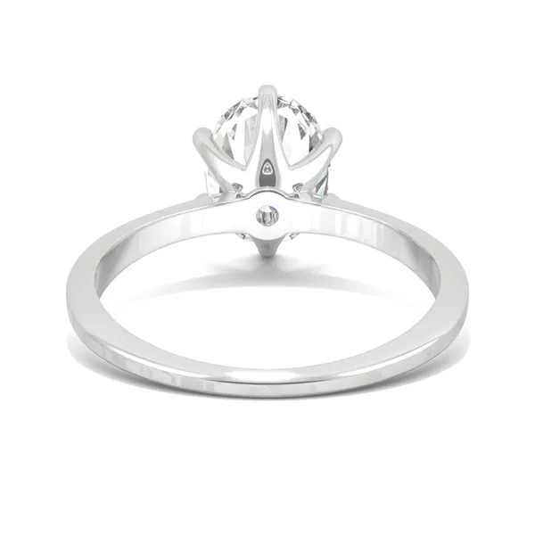 Oval Six-Prong Timeless Solitaire Engagement Ring