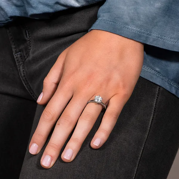 Round Brilliant Six-Prong Timeless Solitaire Engagement Ring