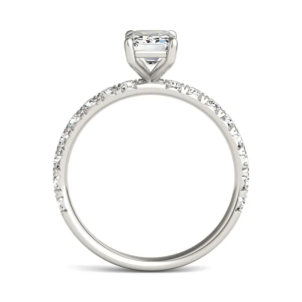 Emerald Classic Side-Stone Engagement Ring