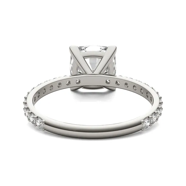 Cushion Martini Accented Engagement Ring