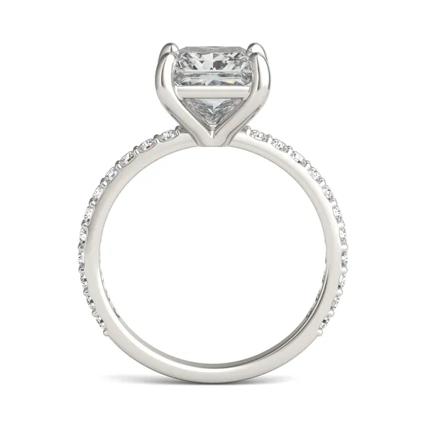 Princess Martini Accented Engagement Ring