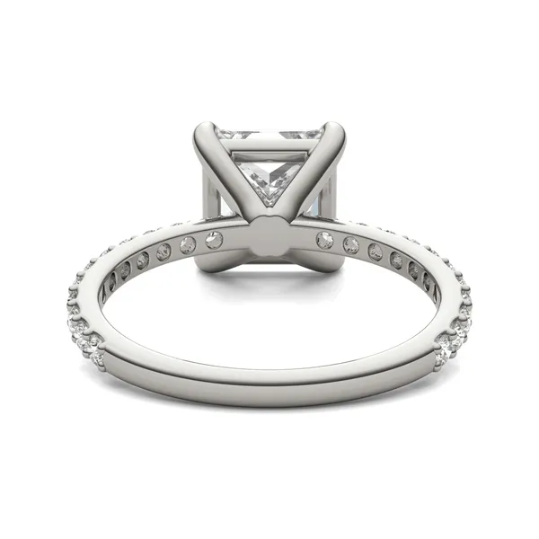 Princess Martini Accented Engagement Ring