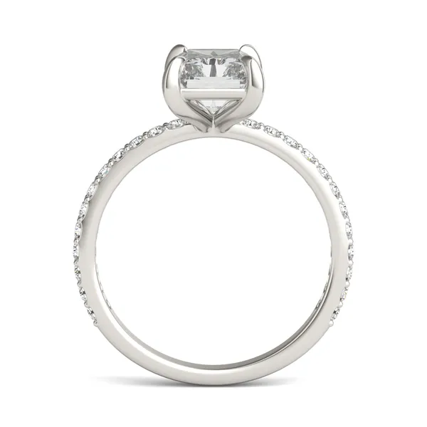 Radiant Martini Accented Engagement Ring