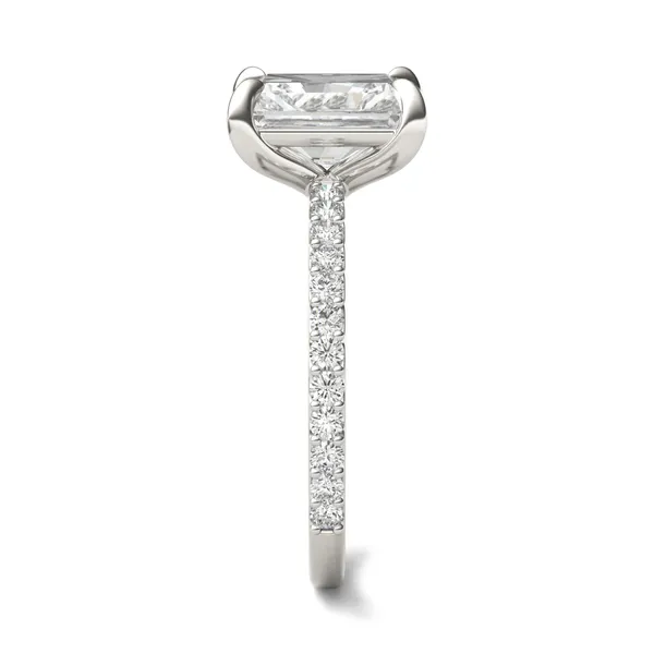 Radiant Martini Accented Engagement Ring