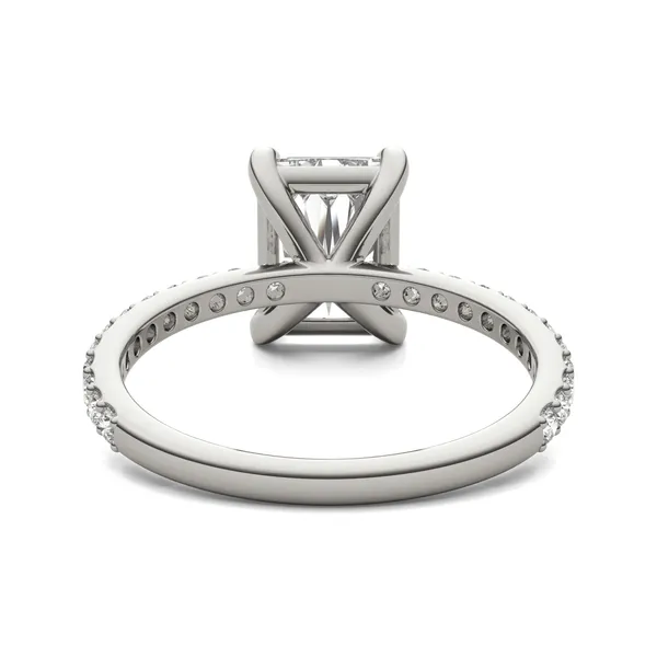 Radiant Martini Accented Engagement Ring