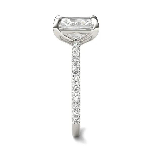 Radiant Martini Accented Engagement Ring