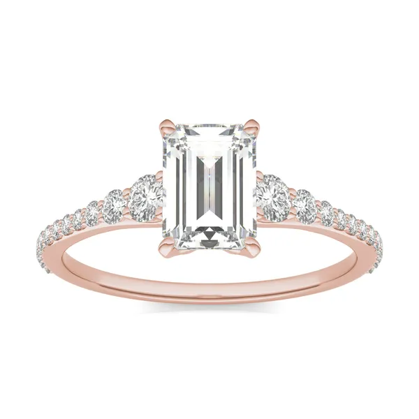 Emerald Signature Graduated Side-Stone Engagement Ring