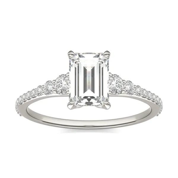 Emerald Signature Graduated Side-Stone Engagement Ring