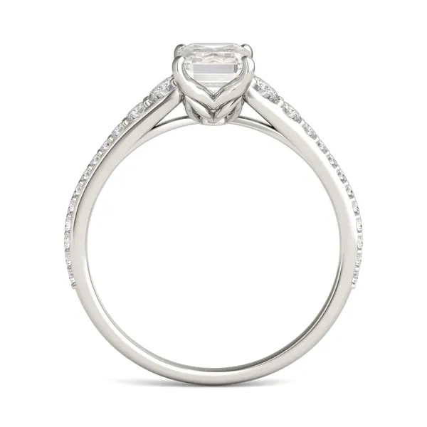 Emerald Signature Graduated Side-Stone Engagement Ring