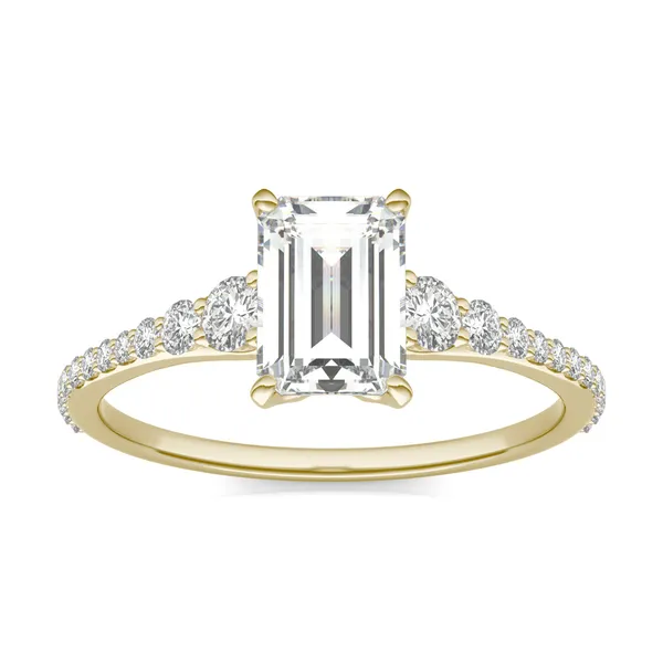 Emerald Signature Graduated Side-Stone Engagement Ring