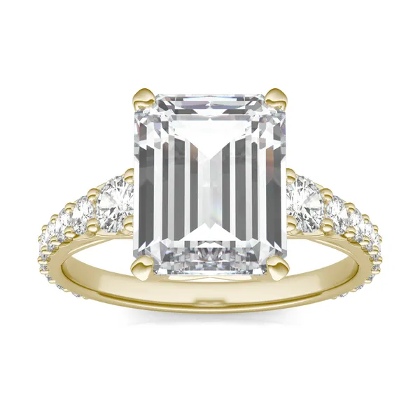 Emerald Signature Graduated Side-Stone Engagement Ring