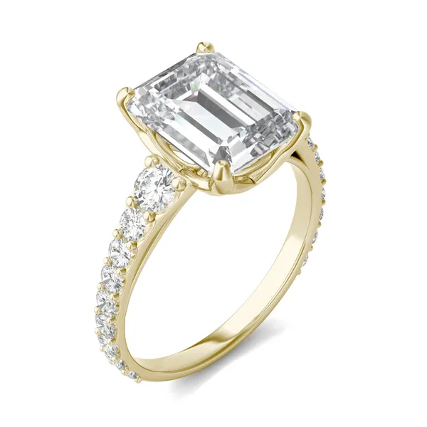 Emerald Signature Graduated Side-Stone Engagement Ring