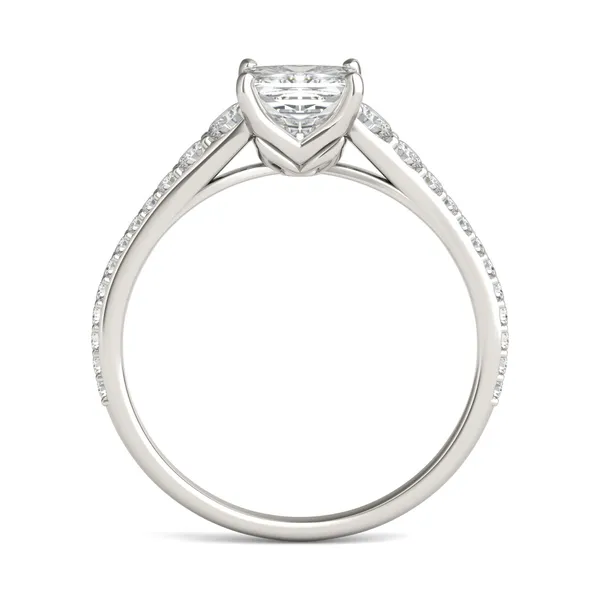 Princess Signature Graduated Side-Stone Engagement Ring