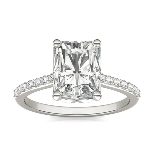 Radiant Signature Petite Side-Stone Engagement Ring