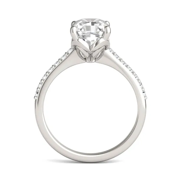 Radiant Signature Petite Side-Stone Engagement Ring