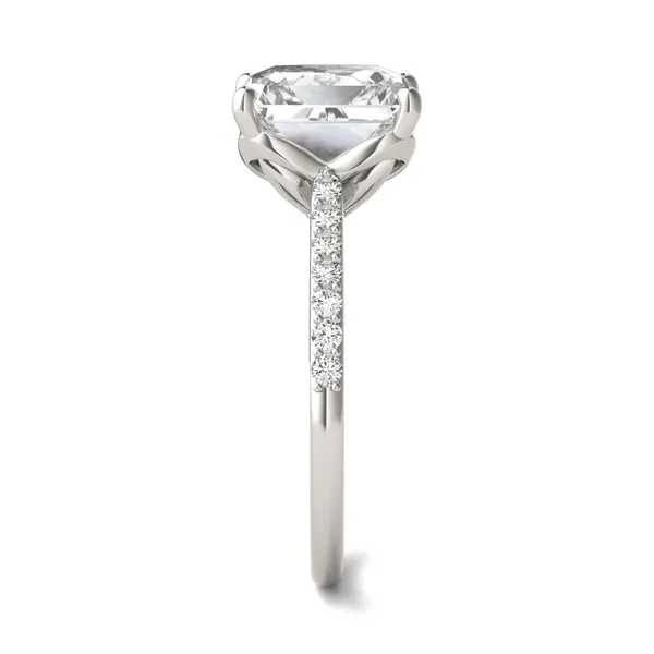 Radiant Signature Petite Side-Stone Engagement Ring