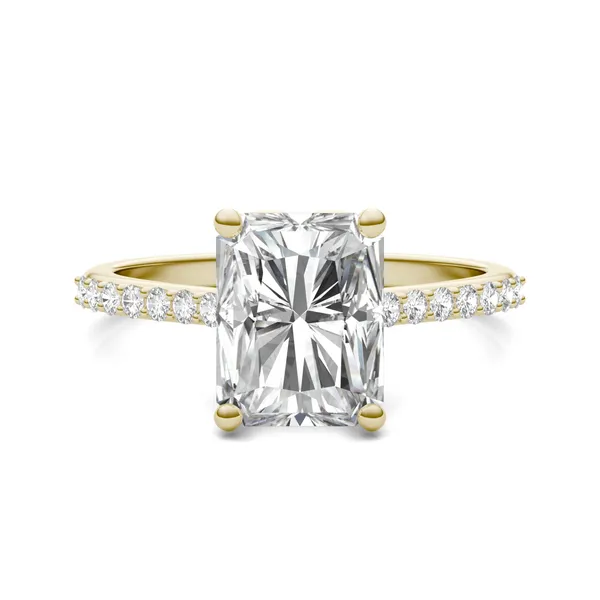 Radiant Signature Petite Side-Stone Engagement Ring