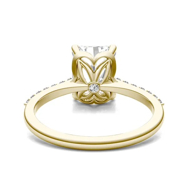 Radiant Signature Petite Side-Stone Engagement Ring